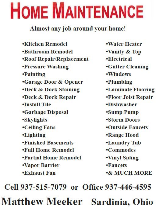 Home Maintenance Advertisement
