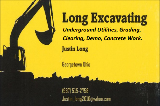 Long Excavating Advertisement