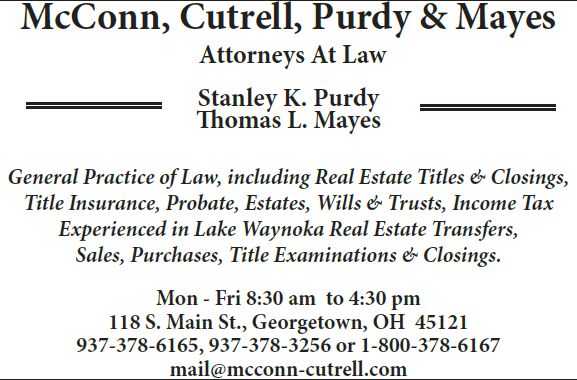 McConn, Cutrell, Purdy & Mayes Attorneys At Law Advertisement